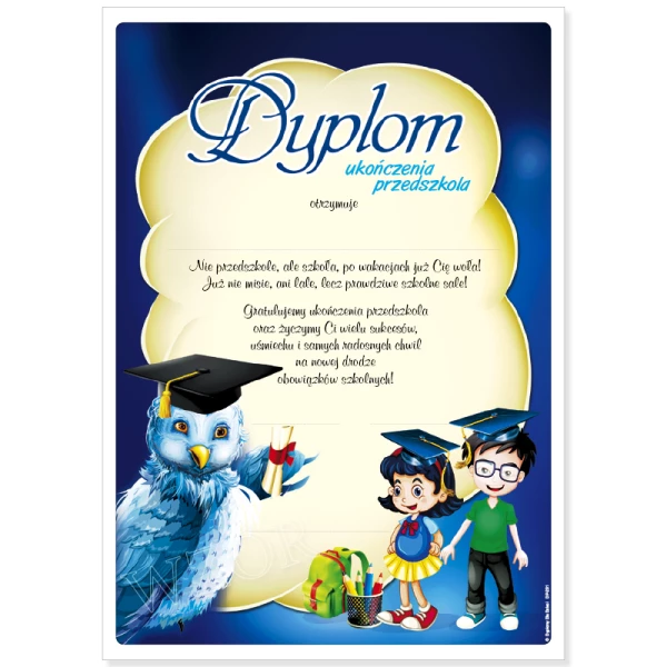 Dyplom Ukończenia Przedszkola