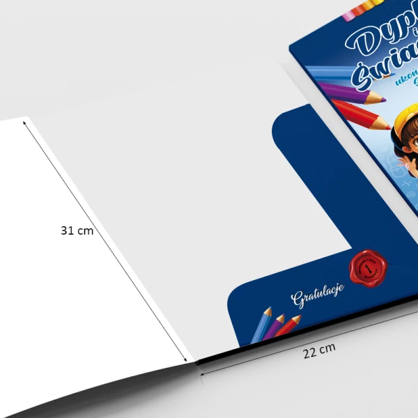 Teczka na dyplom i świadectwo ukończenia 1 klasy