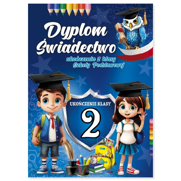 Teczka na dyplom i świadectwo ukończenia 2 klasy
