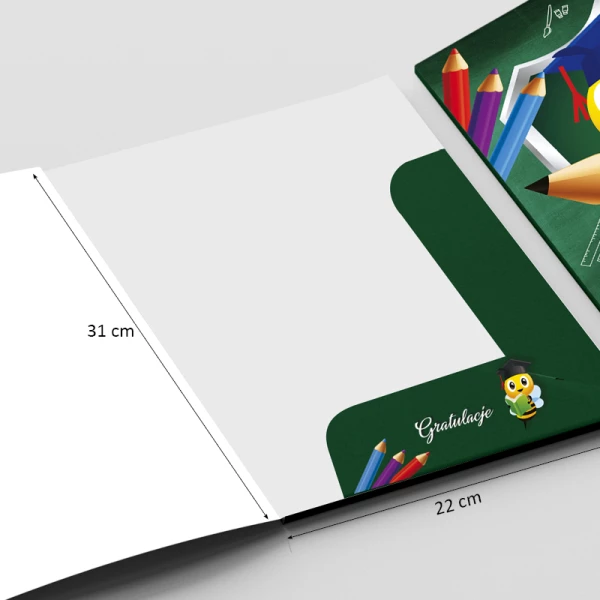 Teczka na dyplom i świadectwo ukończenia 2 klasy