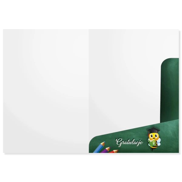 Teczka na dyplom i świadectwo ukończenia 2 klasy