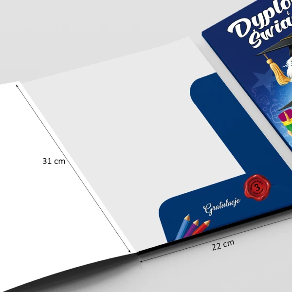 Teczka na dyplom i świadectwo ukończenia 3 klasy