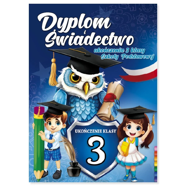 Teczka na dyplom i świadectwo ukończenia 3 klasy