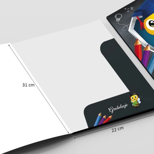 Teczka na dyplom i świadectwo ukończenia 3 klasy