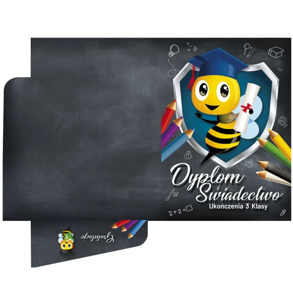 Teczka na dyplom i świadectwo ukończenia 3 klasy