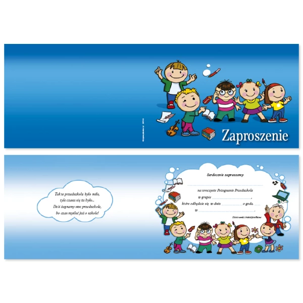 Zaproszenie Ukończenie Przedszkola