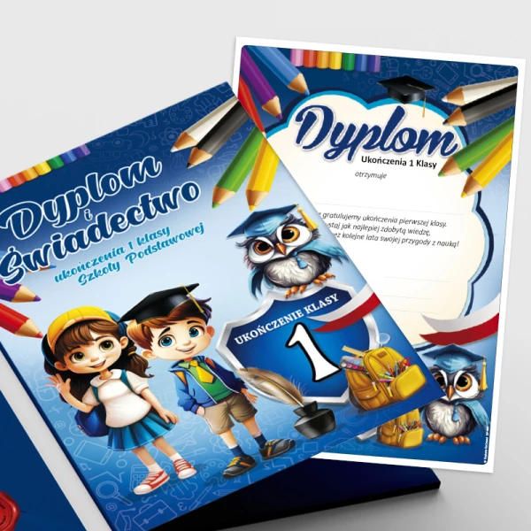 Dyplom Ukończenia 1 Klasy + Teczka