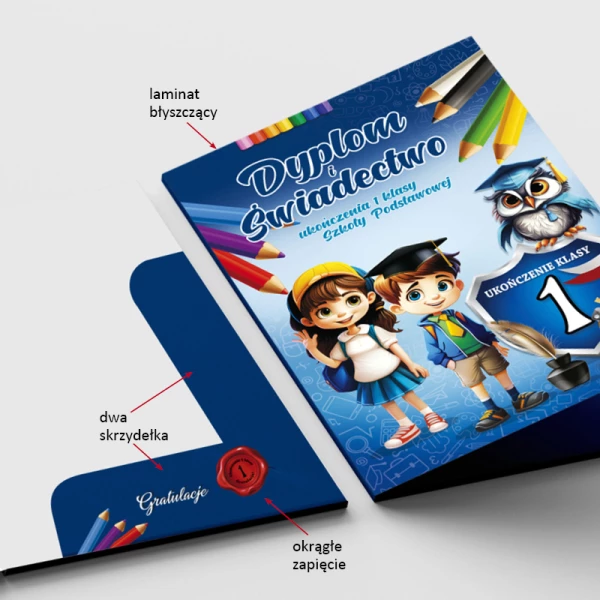 Dyplom Ukończenia 1 Klasy + Teczka