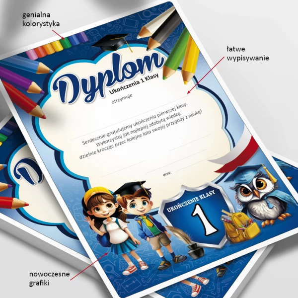 Dyplom Ukończenia 1 Klasy + Teczka