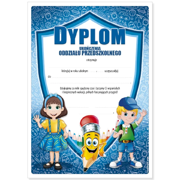 Dyplom Ukończenia Oddziału Przedszkolnego