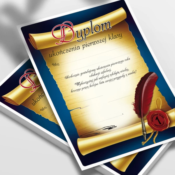 Dyplom Ukończenia 1 klasy