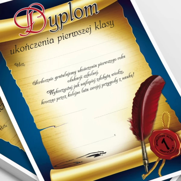 Dyplom Ukończenia 1 klasy