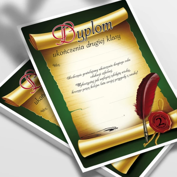 Dyplom Ukończenia 2 klasy