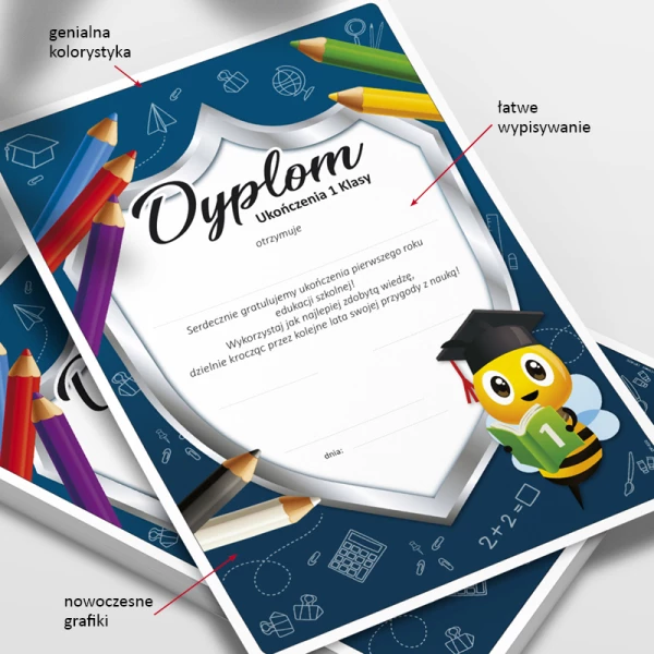 Dyplom Ukończenia 1 Klasy + Teczka