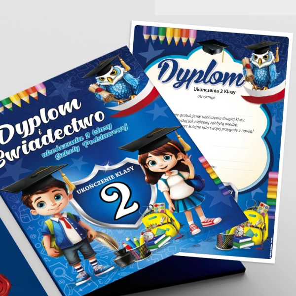 Dyplom Ukończenia 2 Klasy + Teczka