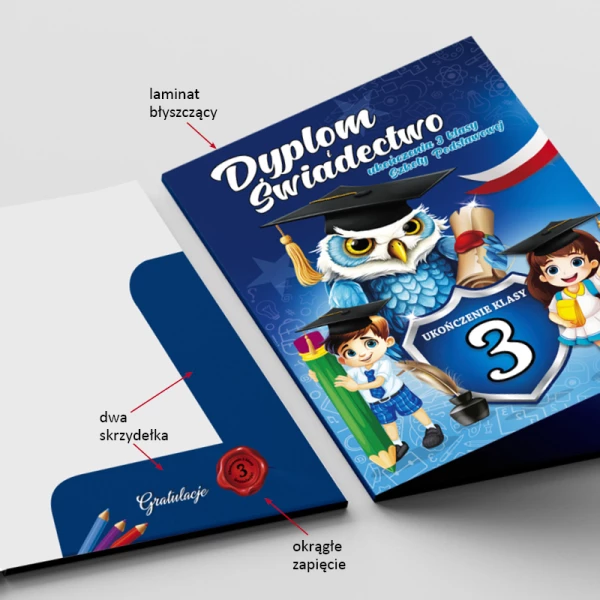 Dyplom Ukończenia 3 Klasy + Teczka