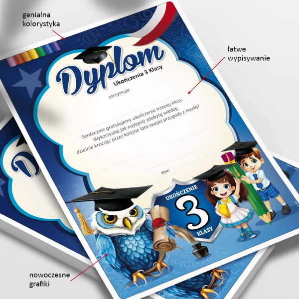 Dyplom Ukończenia 3 Klasy + Teczka