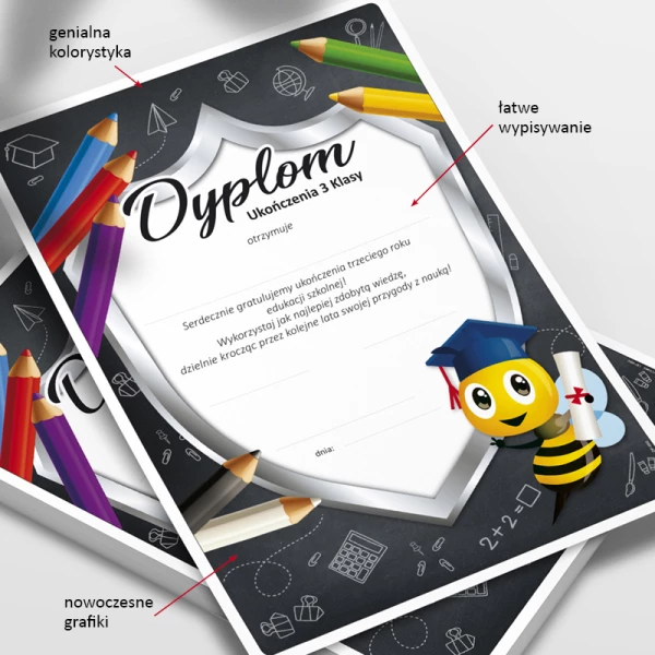 Dyplom Ukończenia 3 Klasy + Teczka