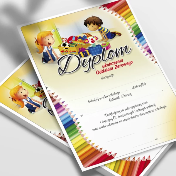 Dyplom Ukończenia Oddziału Zerowego