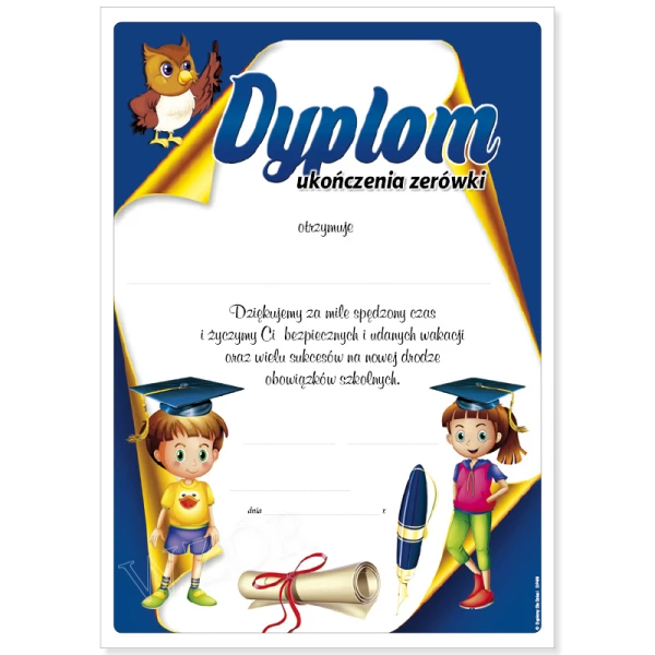 Dyplom Ukończenia Zerówki