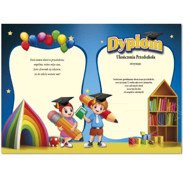 Dyplom Ukończenia Przedszkola A3