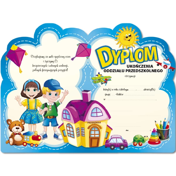 Dyplom Ukończenia Oddziału Przedszkolnego