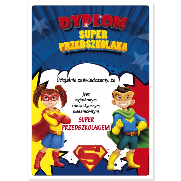 Dyplom Super Przedszkolaka
