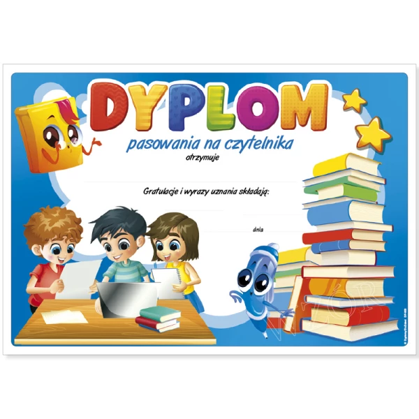 Dyplom Pasowanie na Czytelnika