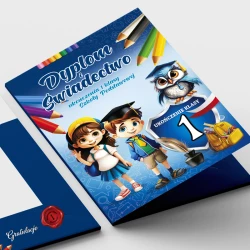 Teczka na dyplom i świadectwo ukończenia 1 klasy