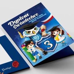 Teczka na dyplom i świadectwo ukończenia 3 klasy