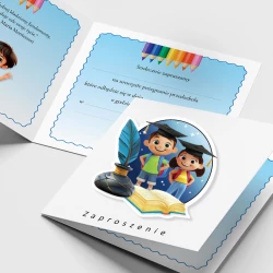 Zaproszenie Ukończenie Przedszkola - 3D