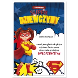 Certyfikat Super Dziewczyny