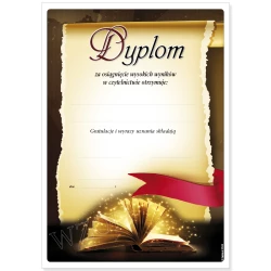 Dyplom za Osiągnięcia w Czytelnictwie